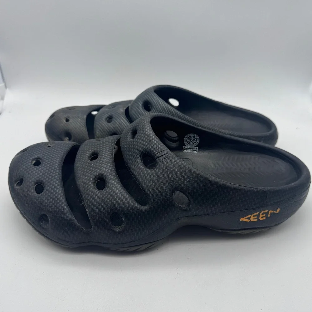 Mens KEEN Black Clogs Slides Sandals‎ Shoes Comfort Casual Size US 10
